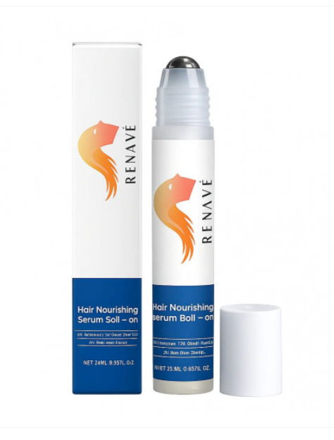 Renave Hair Nourishing Serum Roll-On – Sérum Nutritivo para el Crecimiento y Fortalecimiento del Cabello