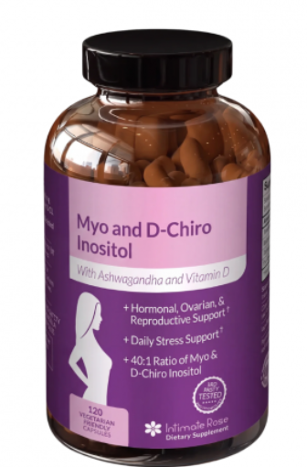 Inositol Myo & D-Chiro Salud Hormonal Reproductiva y Control de Peso Mujer - 120 Cápsulas