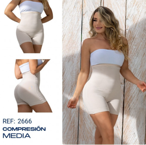 Short Seamless de Compresión Media – Cintura Alta Ref. 2666
