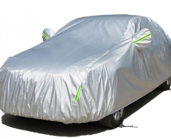 Funda protectora impermeable para auto talla M anti UV lluvia polvo y rayones con cubierta de retrovisores