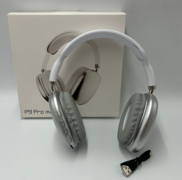 Audífonos Inalámbricos P9 Pro Max color blanco con caja