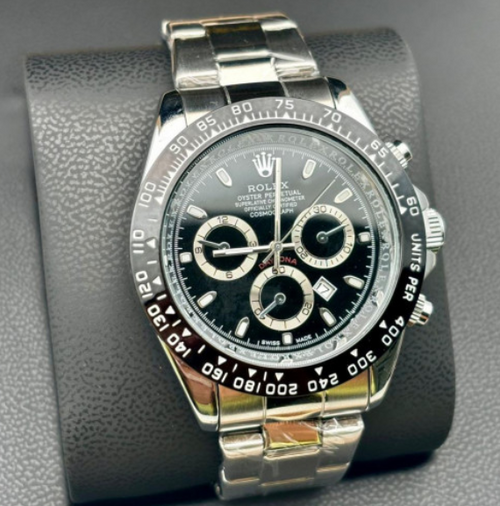 Rolex Daytona Plateado-Negro
