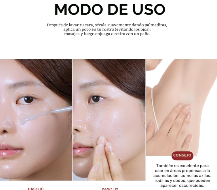 DR. MELAXIN Peel Shot Glow Ampoule 80ml | Ampolla Exfoliante de Arroz para Piel Radiante y Libre de Puntos Negros