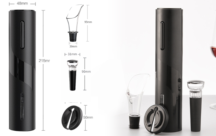 Destapador de Vino Eléctrico Recargable USB | Sacacorchos Automático para Botellas de Vino