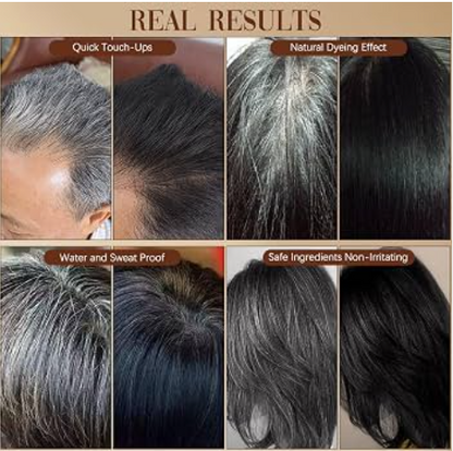 KINGYES Spray Tapa Canas y Disimulador de Alopecia | Color Marrón | Hombre y Mujer