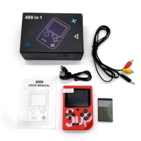 Consola Portátil Game Boy SD-400IN1 | 400 Juegos Clásicos, Recargable y Conexión para TV
