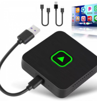 Adaptador Inalámbrico CarPlay y Android Auto 2 en 1 | Convierte tu Sistema con Cable en Inalámbrico