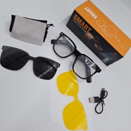 Gafas Inteligentes Bluetooth con Audio | Lentes Intercambiables, Manos Libres y Protección UV