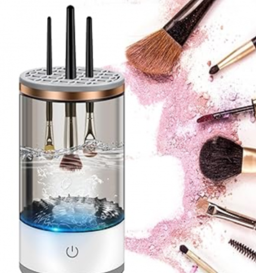 Máquina Limpiadora Eléctrica de Brochas de Maquillaje | Limpieza Automática