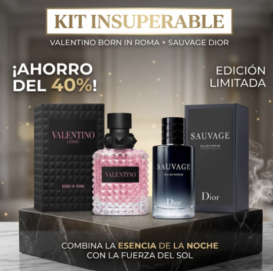 Sauvage Dior + Valentino Born in Roma | Kit Fragancias Premium