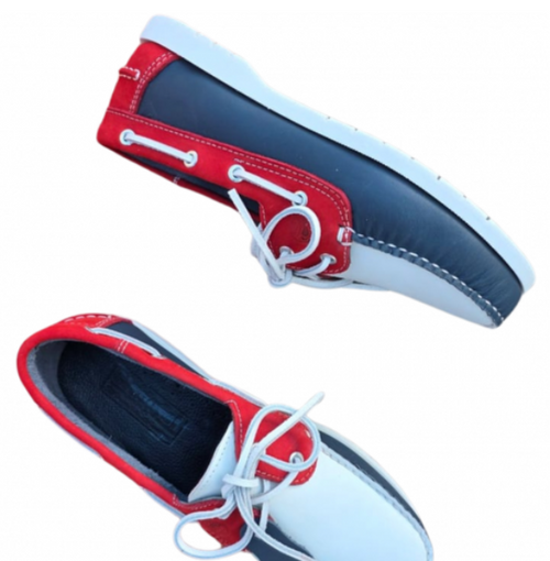 NAUTICO TRICOLOR NAVY-ROJO-BLANCO