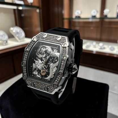 RICHARD MILLE DRAGON PLATEADO
