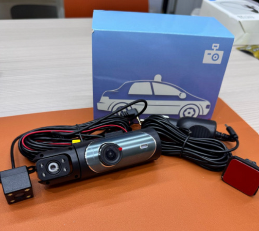Dash Cam WiFi Traffic Recorder HD para auto con cámara trasera visión nocturna detección de movimiento y micrófono