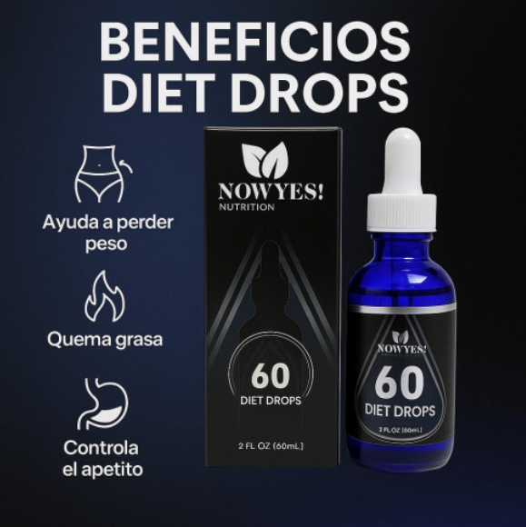 Diet Drops Reto 60 - Quemador de Grasa en Gotas NOWYES! Nutrition 60ml