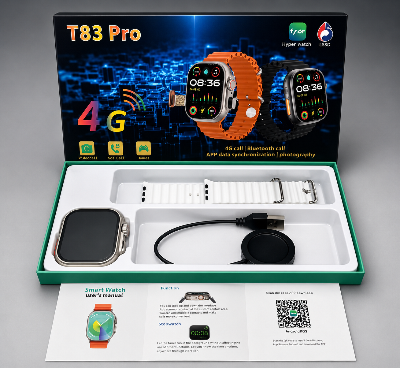 RELOJ T83 PRO CON CHIP