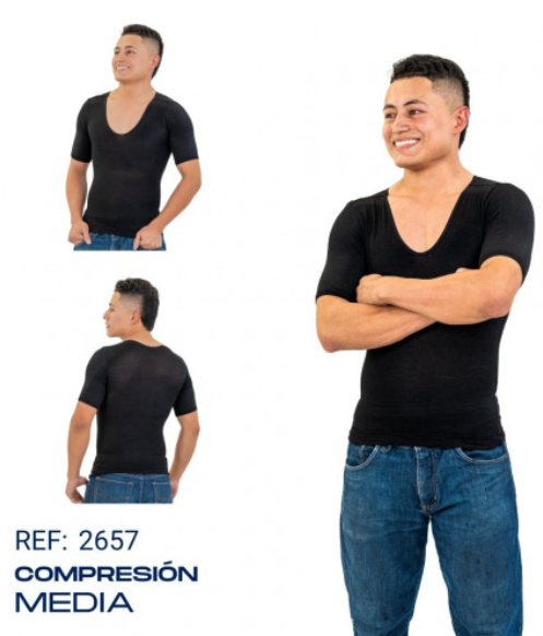Camisa de Compresión con Mangas para Hombre