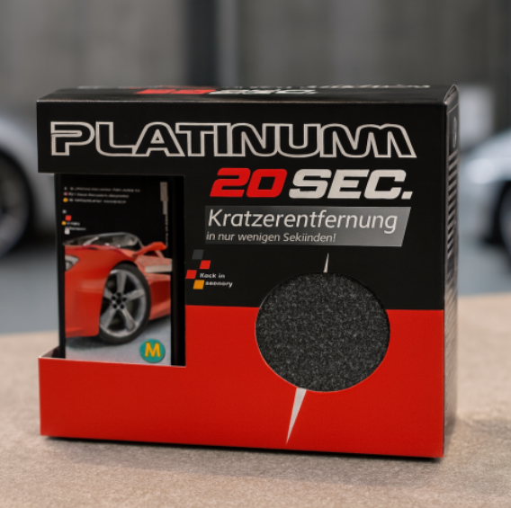 Platinum 20 Sec pasta reparadora de arañazos y rayones para auto resultados en segundos