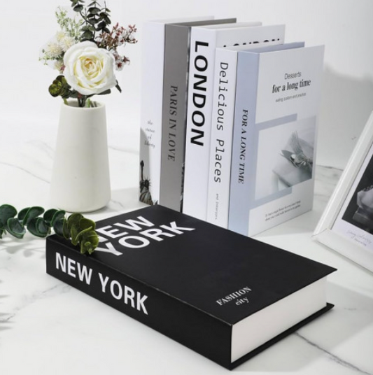 Pack 3 Libros Decorativos Falsos estilo minimalista fashion