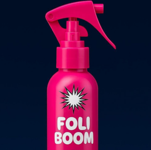 Foli Boom Spray Anti Caída Gotero Capilar 4 Oz Rosa