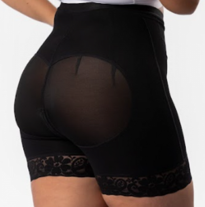 Short con Broche Tiro Alto – Levanta Cola y Encaje