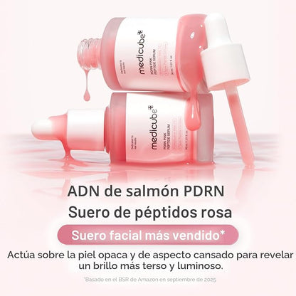 Medicube PDRN Pink Peptide Serum | Sérum de ADN de Salmón con Niacinamida y Péptidos 30ml