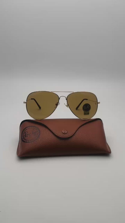 Gafas de Sol Estilo Aviator con Estuche Premium