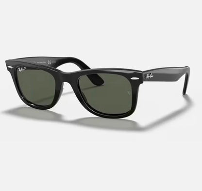 Gafas de Sol Estilo Wayfarer Folding Negro con Estuche Premium