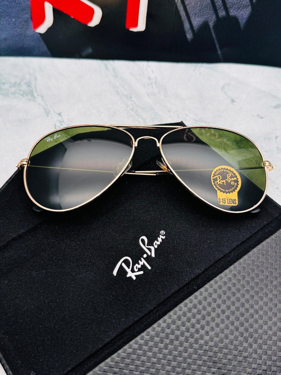 Gafas de Sol Estilo Aviator con Estuche Premium