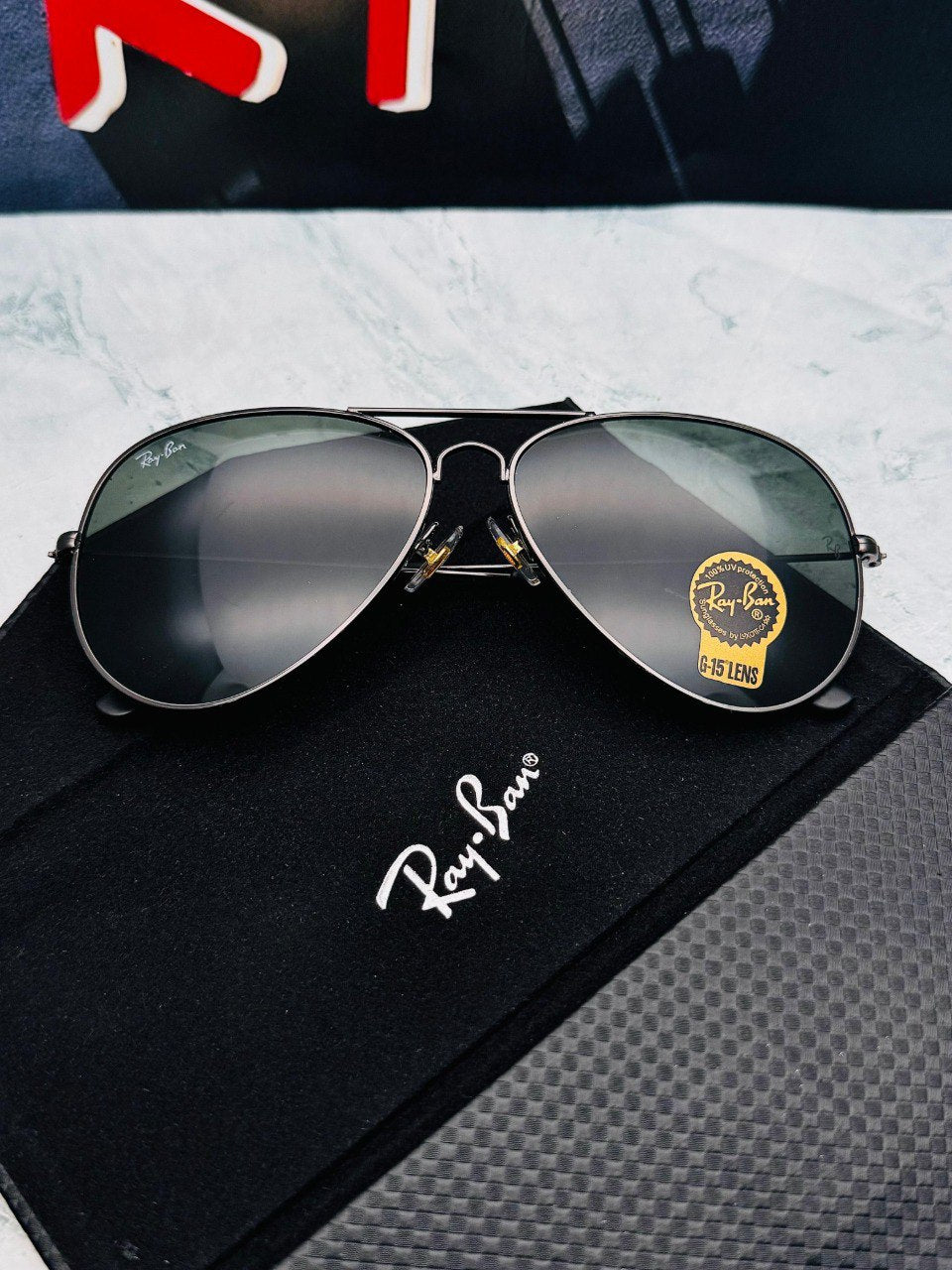 Gafas de Sol Estilo Aviator con Estuche Premium