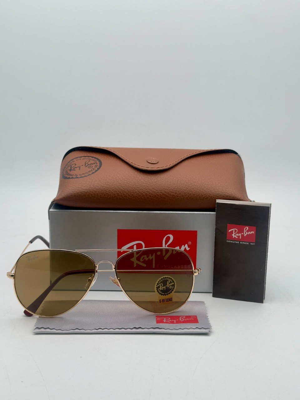 Gafas de Sol Estilo Aviator con Estuche Premium